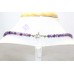 Women's Necklace pendant 925 Sterling Silver purple amethyst stone P 410